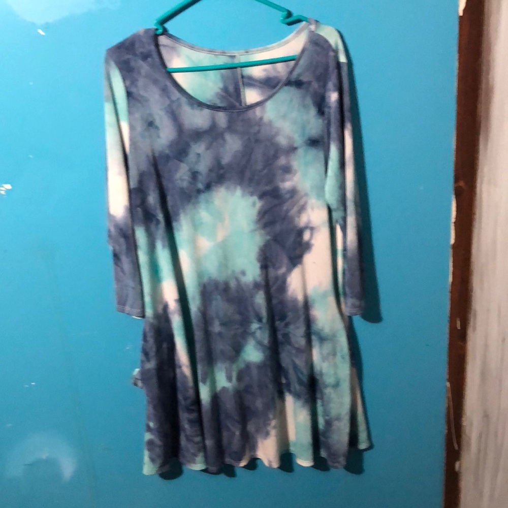 Classy tie dye church dress from old navy